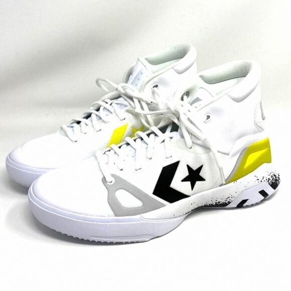 Converse Other - 💖MEGA SALE💖Converse Men's 169512C G4 White Black Leather Mesh Venom Lemon